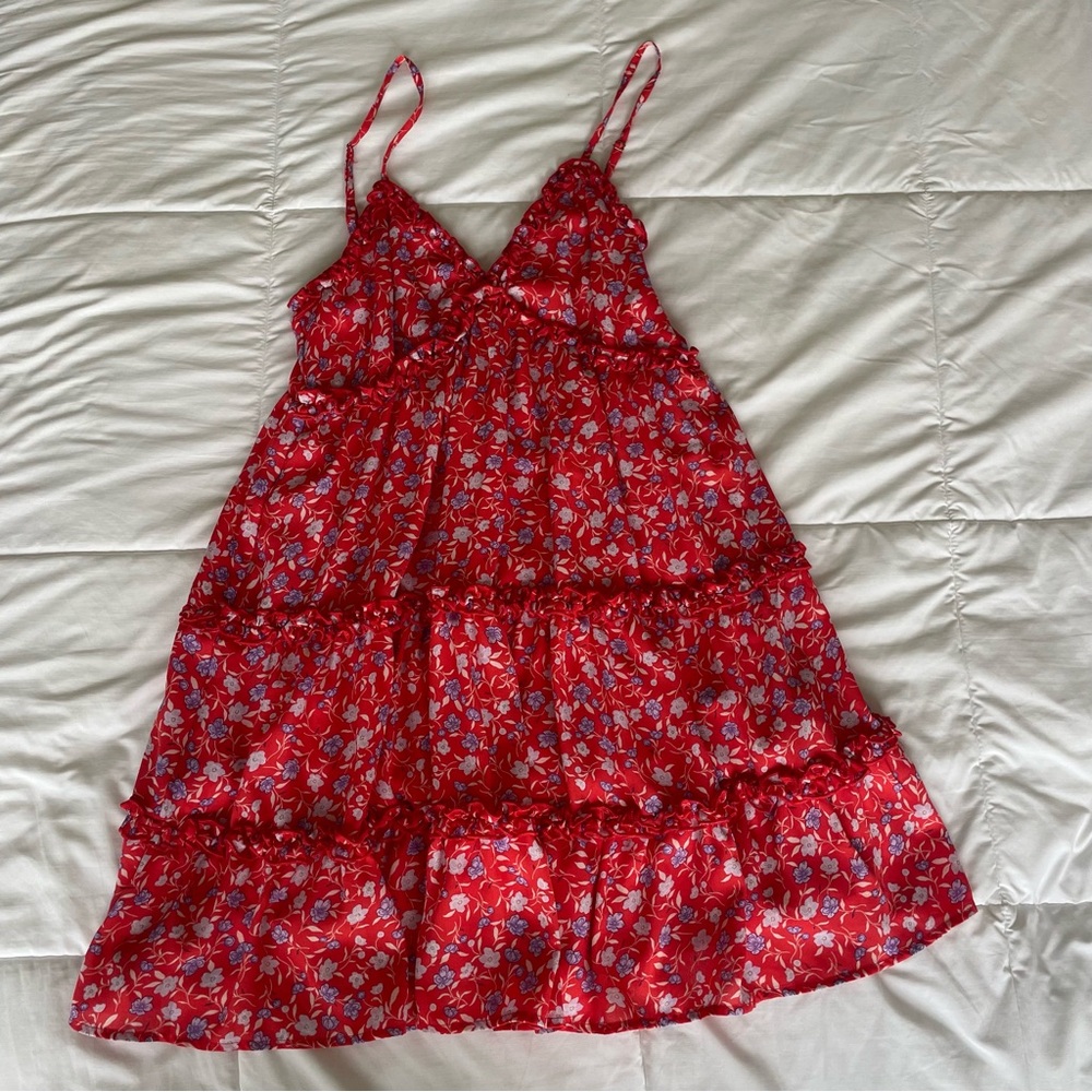 Lulu's Vibrant Red Dress